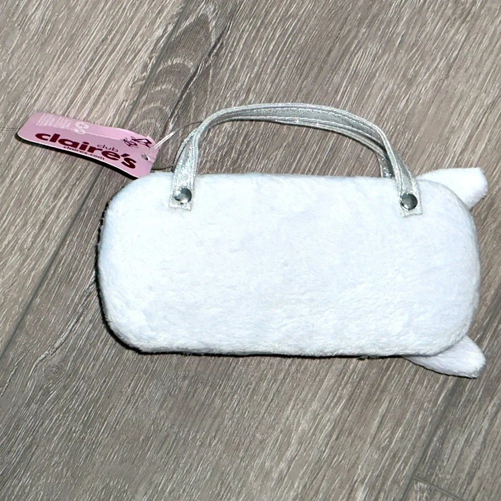 NWT White Ballerina Bunny Eyeglass Hard Shell Case from Claire’s
